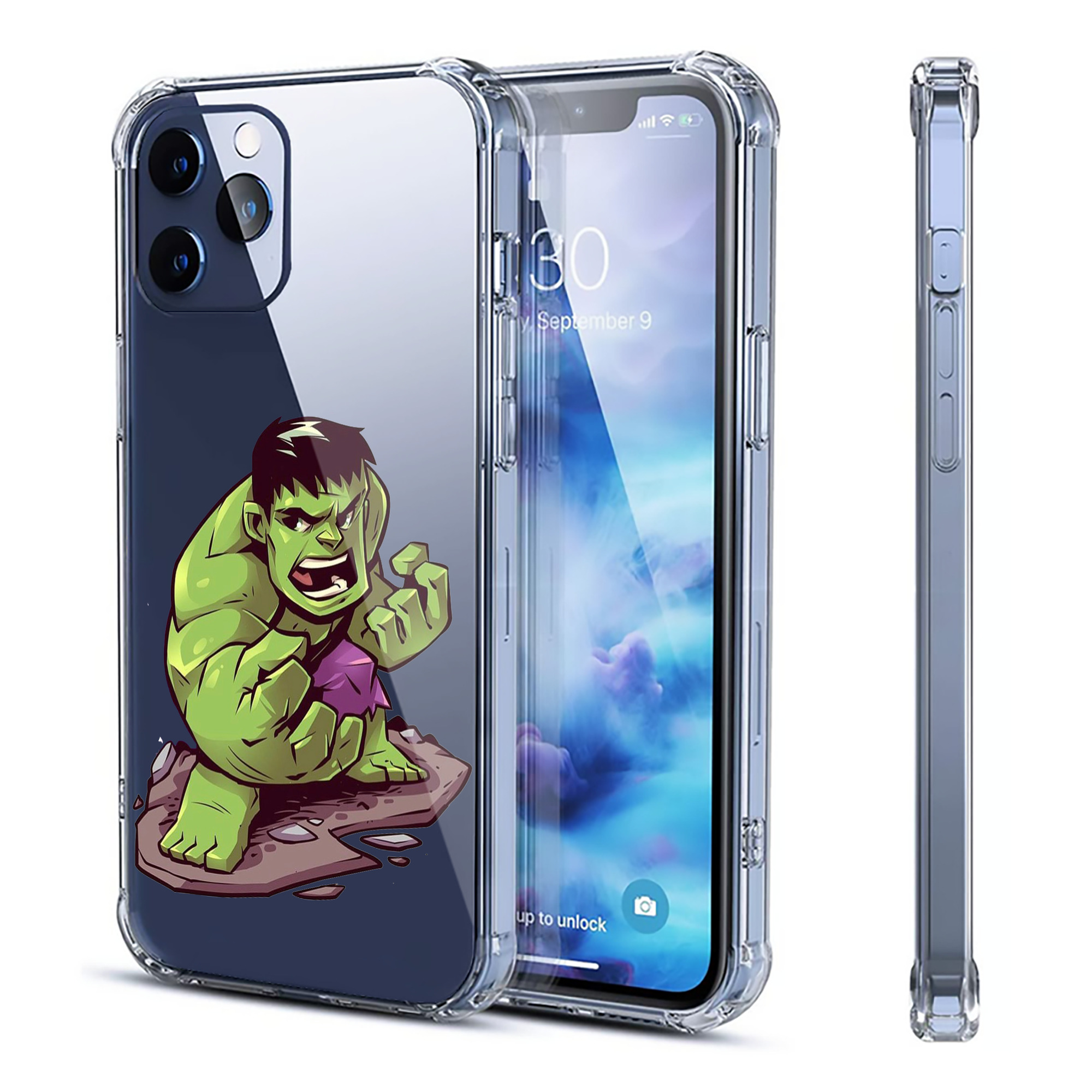（画像用） アベンジャーズ The Avengers 【iPhone 12シリーズ対応】透明スマホケース（クリアソフトケース）